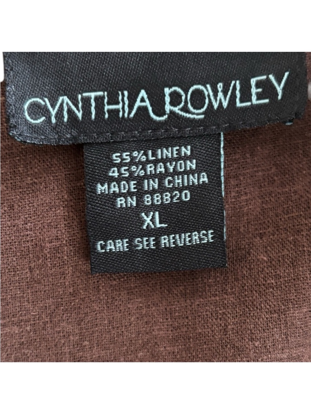 Cynthia Rowley Brown Ruffled Sleeveless Button-Front Blouse - Picture 5 of 5